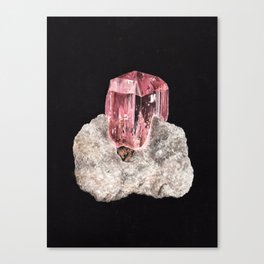 Pink Topaz Crystal Canvas Print