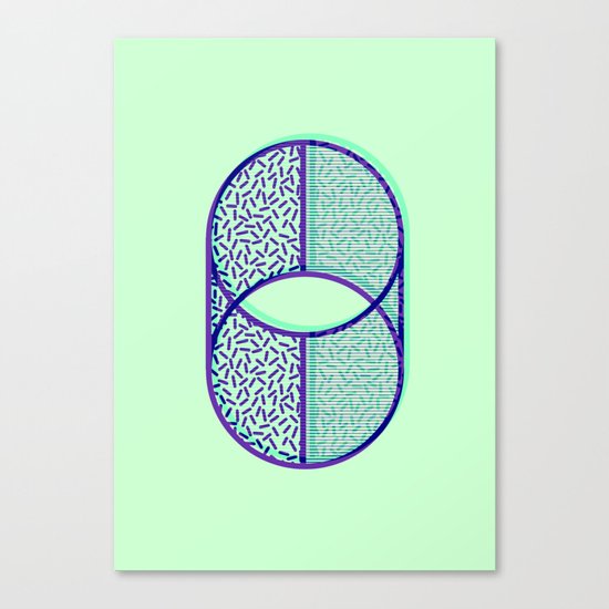 Cylindrical error Canvas Print