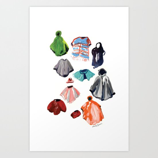 A Passel of Ponchos Art Print