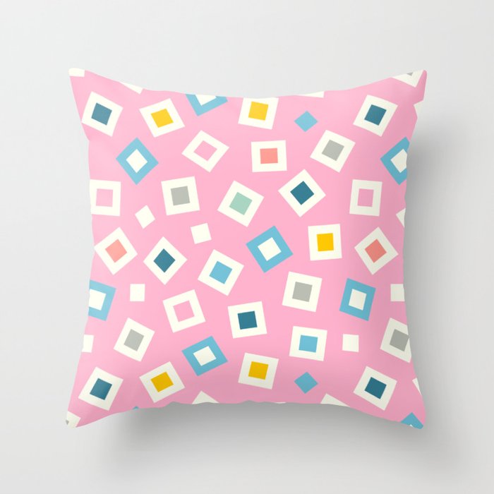 TINKLE GEOMETRIC ABSTRACT PATTERN Throw Pillow