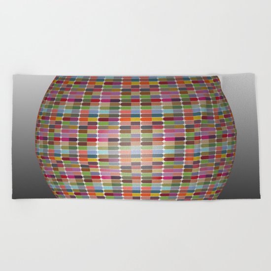 Colorful 3D Ball Beach Towel