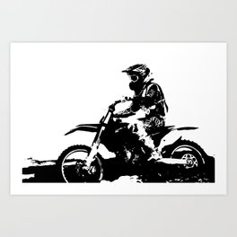 Motocross Art Print
