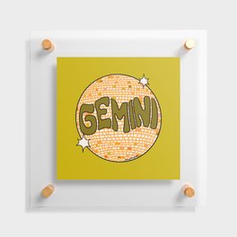 Gemini Disco Ball Floating Acrylic Print