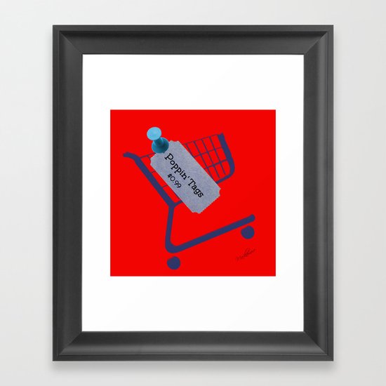 Poppin Tags-Thrift Shop Song-Macklemore Framed Art Print