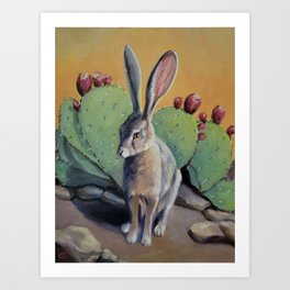 Jack Rabbit Art Print