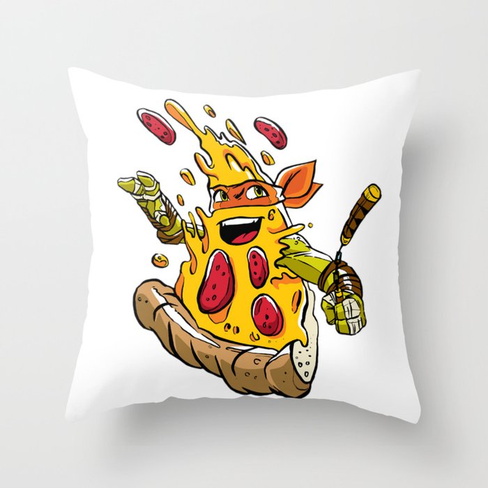 Pizza , Pizza for kids, Pizza for girl, Pizza lovers Throw Pillow