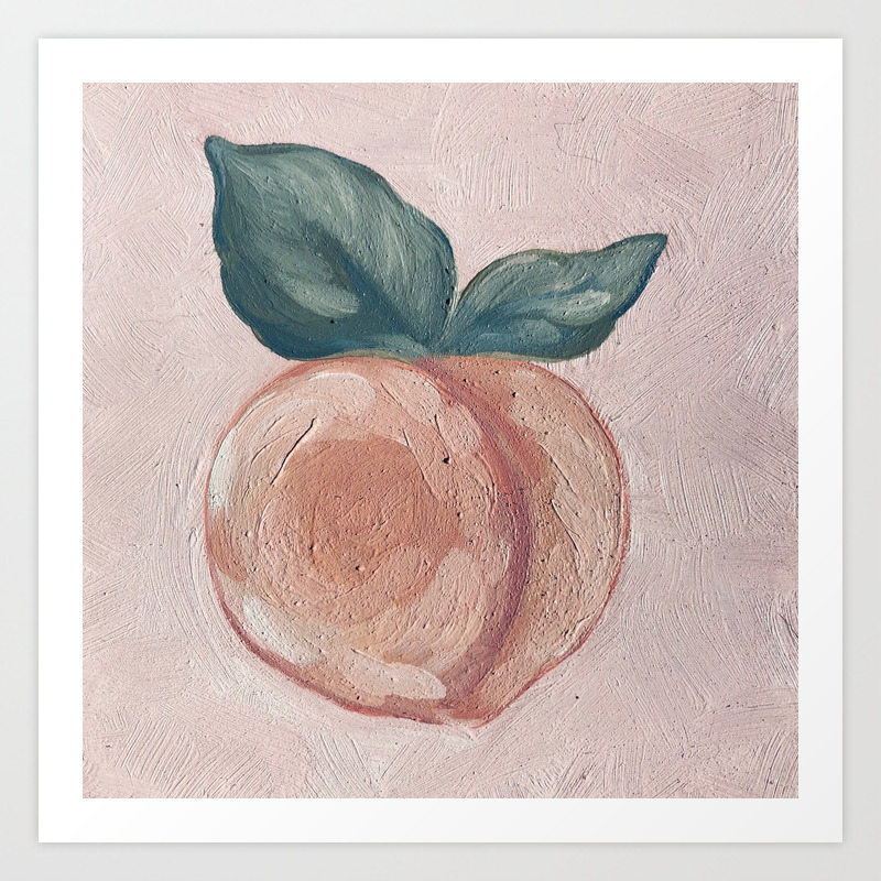Peach Acrylic Painting