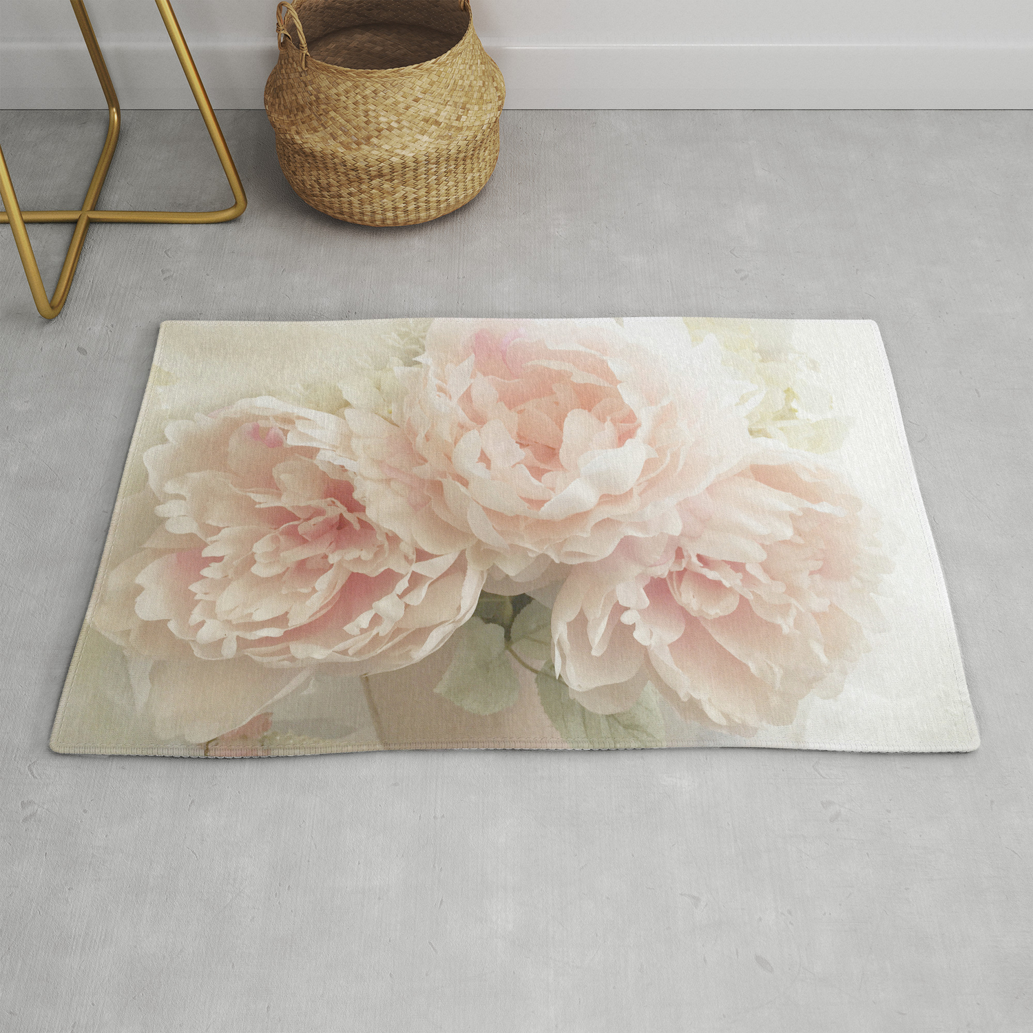 Shabby Chic Cottage Pastel Pink Peony Prints And Peony Home Decor
