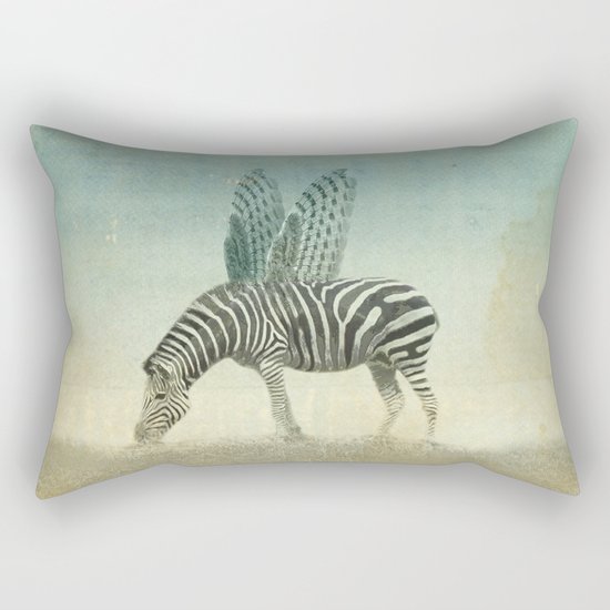 on the wings Rectangular Pillow
