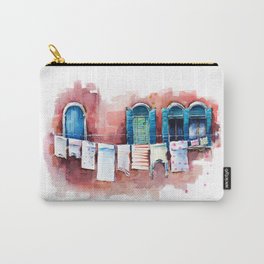 Venice windows, watercolor sketch Carry-All Pouch