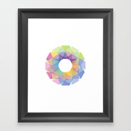 Fig. 036 Colorful Circle Donut Framed Art Print