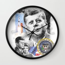 John F. Kennedy Wall Clock