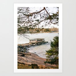 Nature Reserve and River in Helsinki, Finland  Art Print