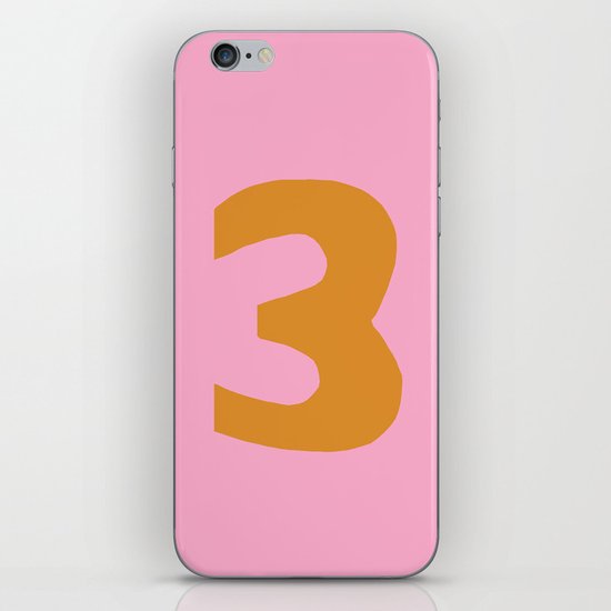 Number 3 iPhone Skin