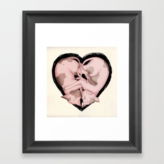 Snuggliphinx Framed Art Print