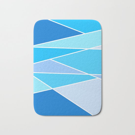 Broken Hues - Blues Bath Mat