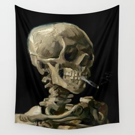 Head of a skeleton by Vincent van Gogh Wall Tapestry