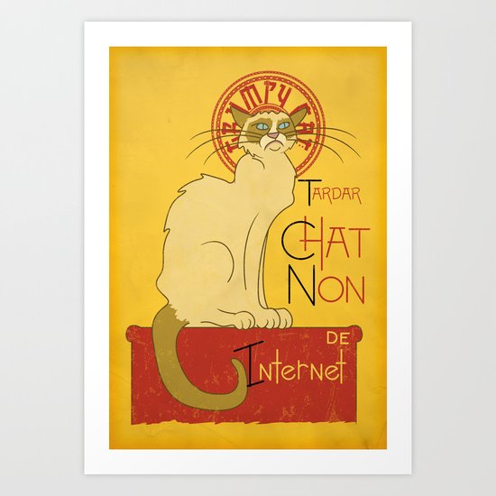 chat non. Art Print