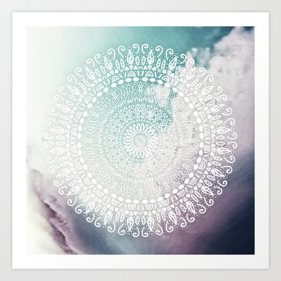 RAINBOW CHIC MANDALA Art Print