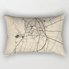 Argos City Map of Greece - Vintage Rectangular Pillow