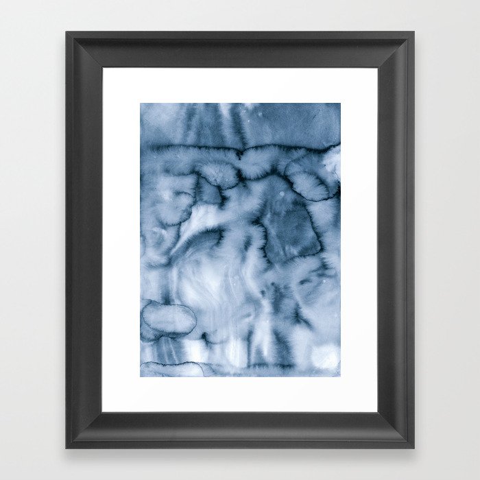 grey blues Framed Art Print