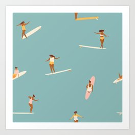 Surf girls Kunstdrucke | Women, Hawaii, Swim, Surfers, Summer, Sport, Hawaiian, Surf, Tropical, Curated 