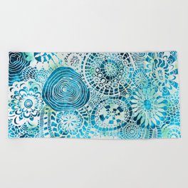 Urchin and Opihi Beach Party v2 Beach Towel