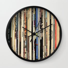 Classic Rock Vinyl Records Wall Clock