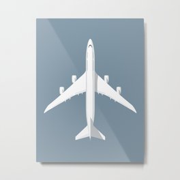 747-8 Jumbo Jet Airliner Aircraft - Slate Metal Print | Plane, Aeroplane, Aircraft, 747, Jet, Airplane, 747 8, Airline, Graphicdesign 