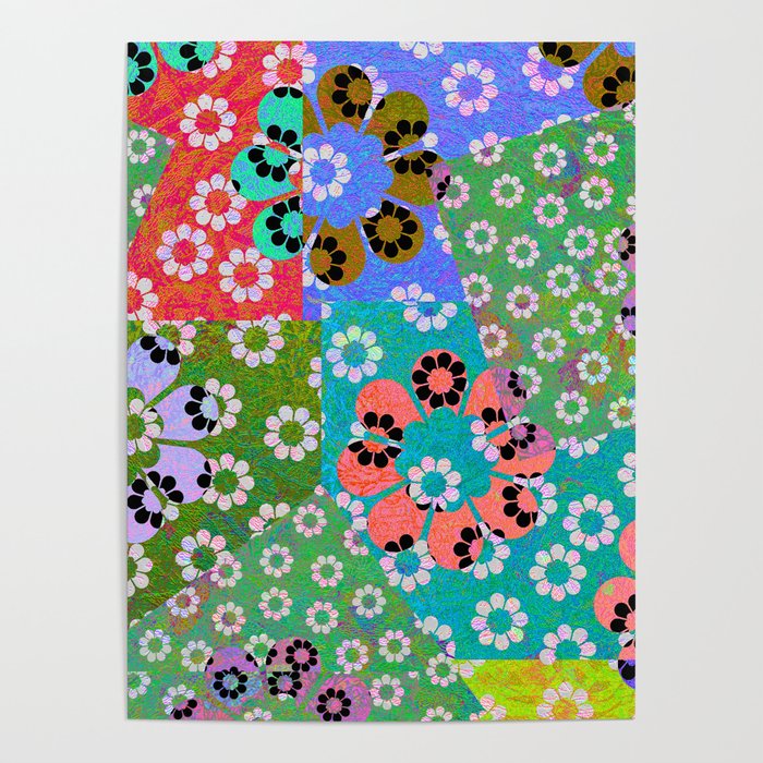 Summer Daisy Patch Poster