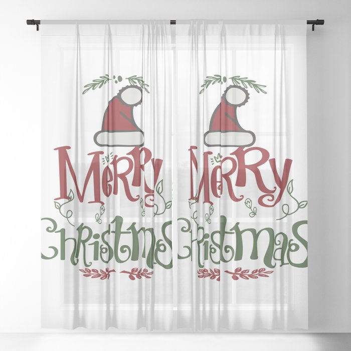 christmas Sheer Curtain