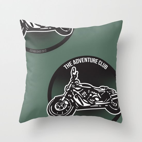 The Adventure Club Throw Pillow