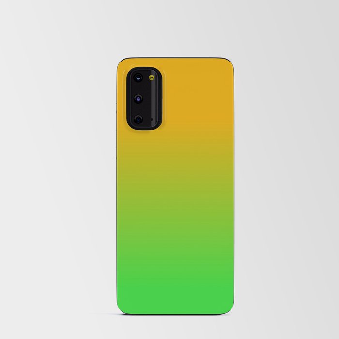 OMBRE ORANGE GREEN. VIBRANT COLORS GRADIENT PATTERN  Android Card Case