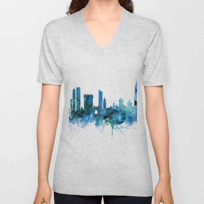 Mumbai Skyline India Bombay V Neck T Shirt