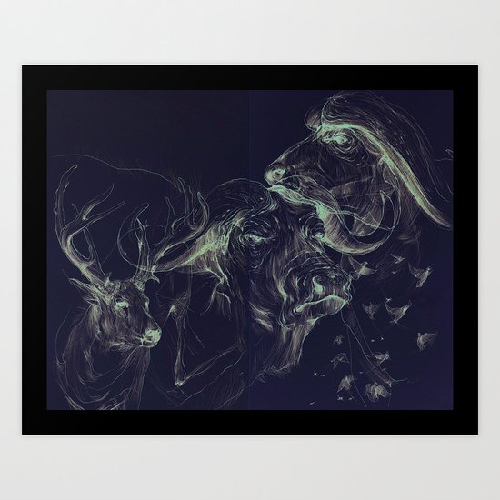 Cape Buffalo Art Print