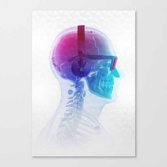 Electronic Music Fan Canvas Print