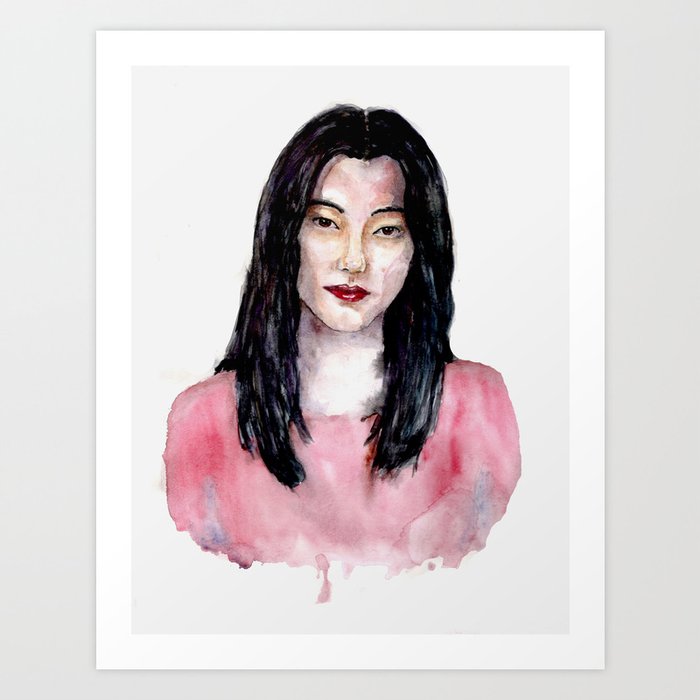 Korean Girl Art Print By Shatunow Society6