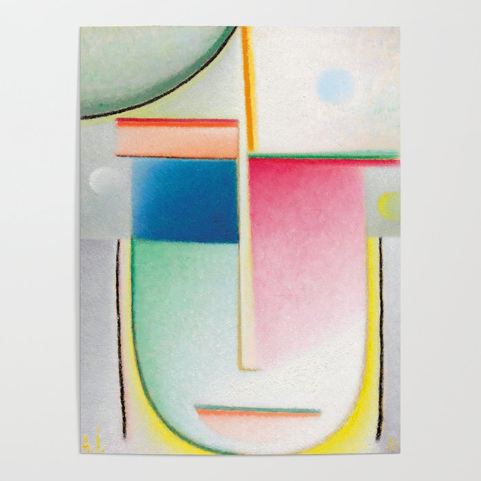 Alexej von Jawlensky - Abstrakter Kopf Inneres Schauen - Abstract Head Inner Vision Poster