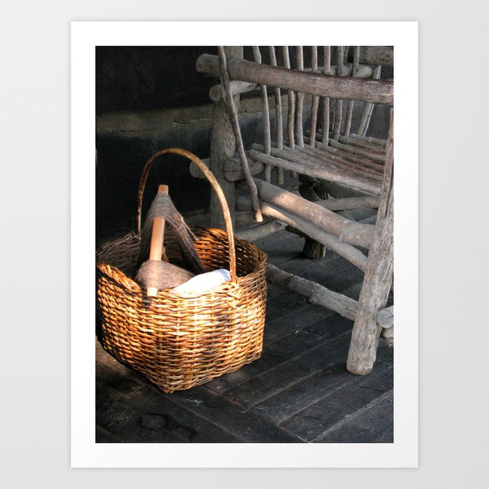 Basket Of Yarn Art Print By Amysseasons Society6 Basket Of Yarn Art Print By Amysseasons Society6