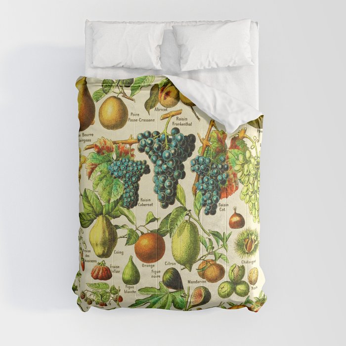 Adolphe Millot "Fruits" 3. Comforter