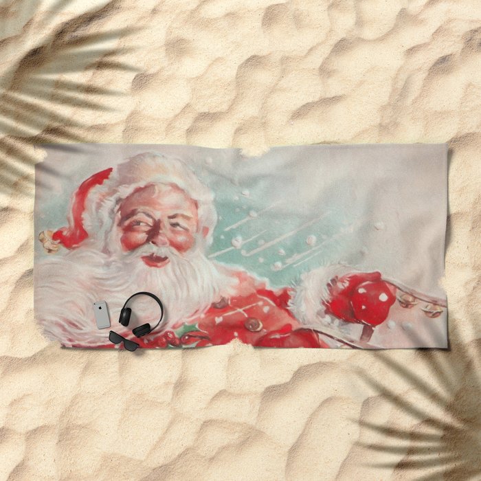 Vintage Santa Wrapping Paper by Simone Gatterwe