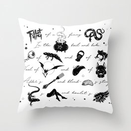 Macbeth Witches Chant Throw Pillow