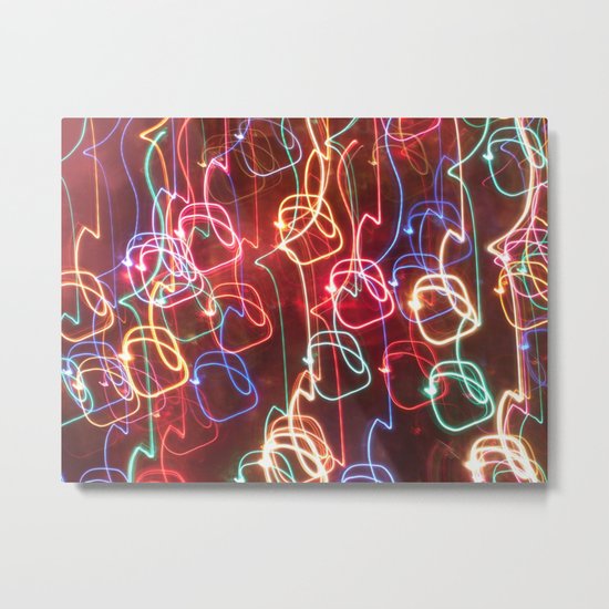 Light Circles Metal Print