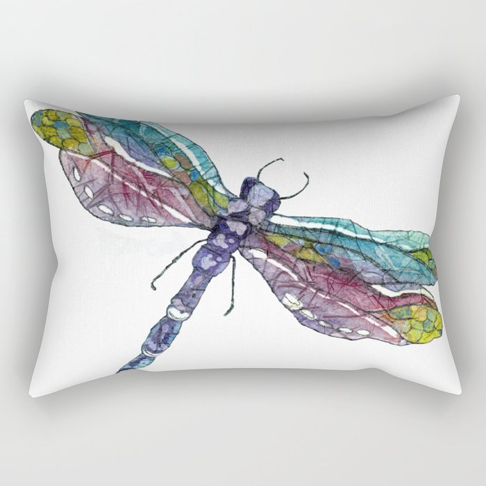 Whimsical Dragonfly Rectangular Pillow
