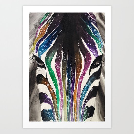 Zebra Art Print