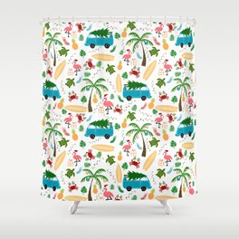 Tropical Holiday Shower Curtain