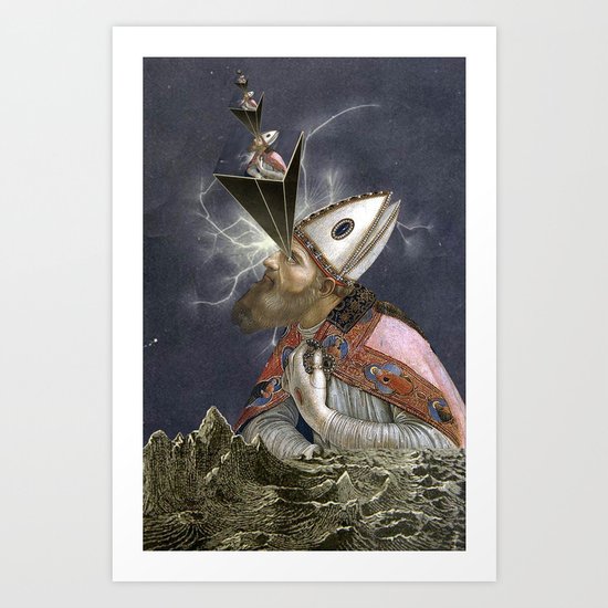 Q AND NO A Art Print