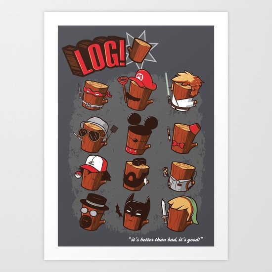 Log Art Print