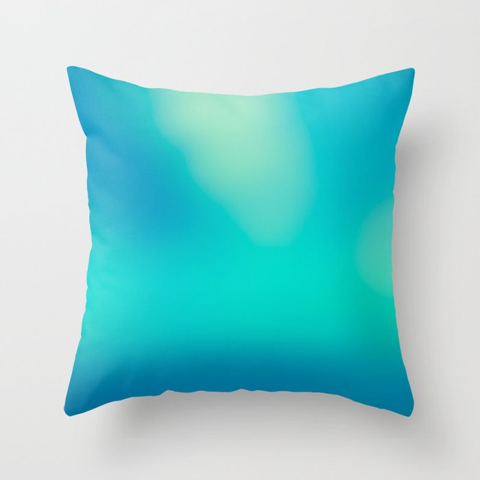 Blue Pattern Throw Pillow
