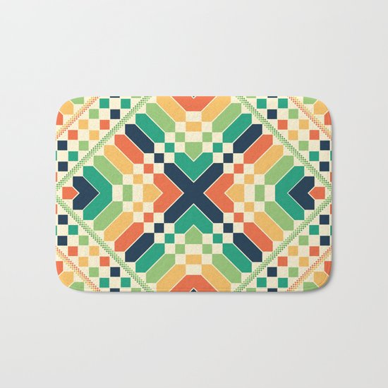 Retrographic Bath Mat